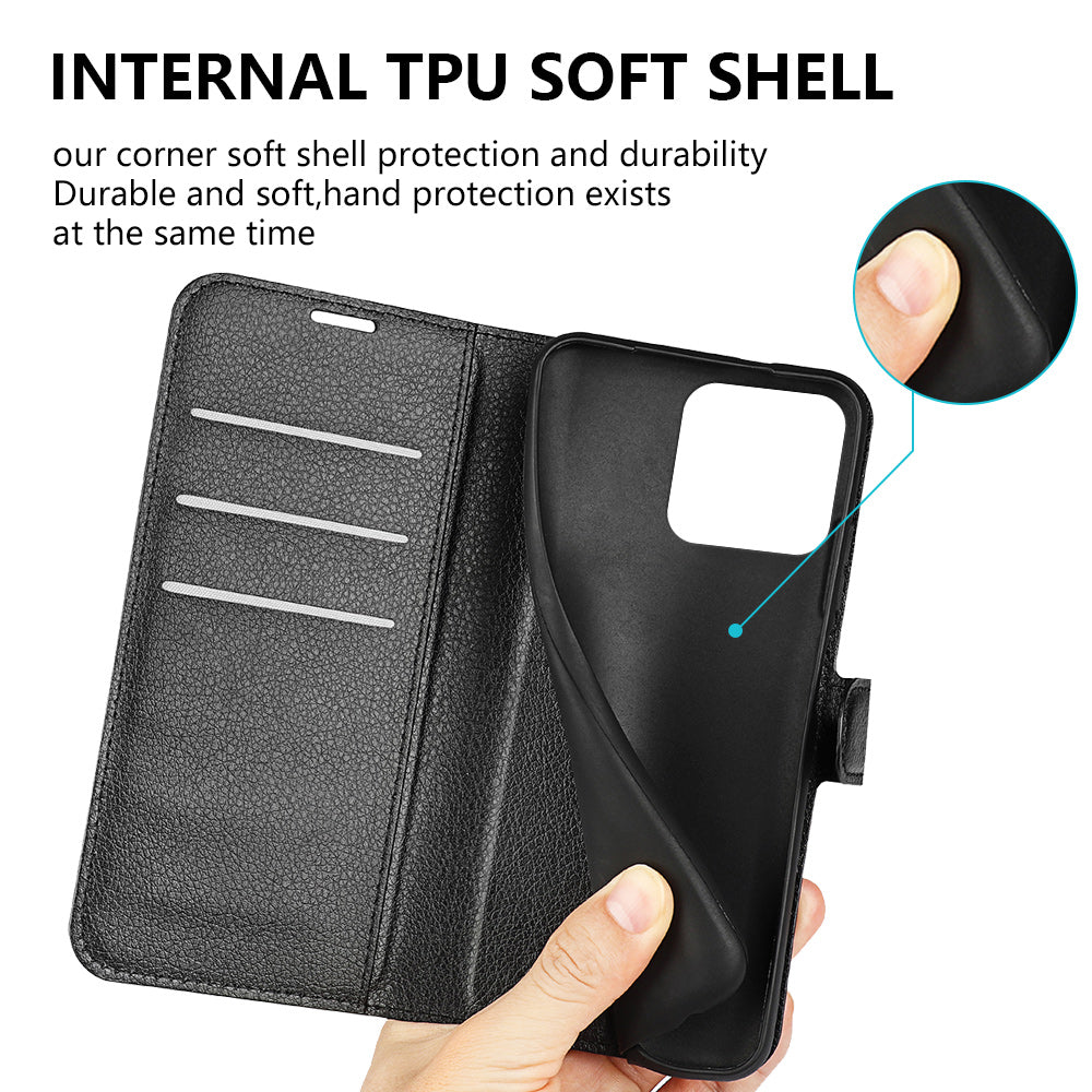 Cell Phone Cover For Xiaomi 13 5G Litchi Texture PU Leather Flip Stand Wallet Anti-drop Phone Case Cell Phone Cover For Xiaomi 13 5G Litchi Texture PU Leather Flip Stand Wallet Anti-drop Phone Case